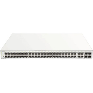 D-Link DBS-2000-52MP Nuclias Cloud Managed PoE Switch, 48 Gigabit Ethernet PoE ports, 4 Combo GE/SFP ports